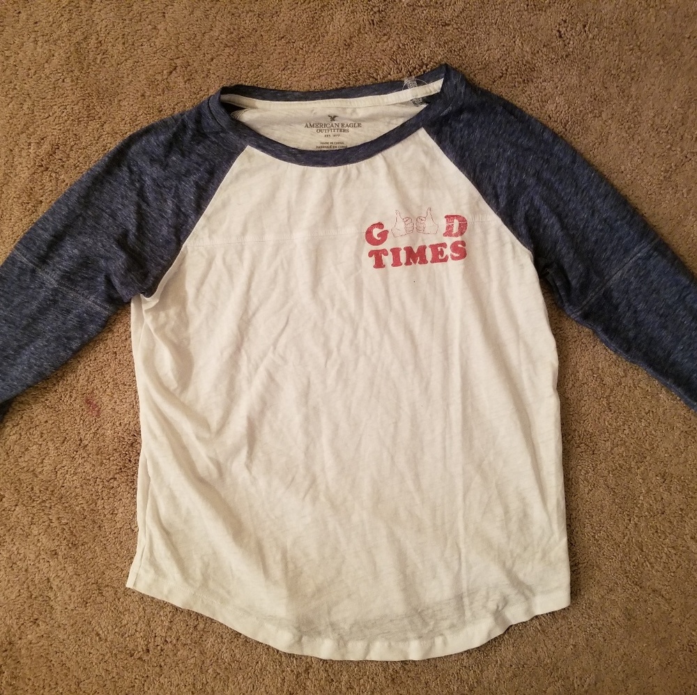 "GOOD TIMES" soft baseball tee